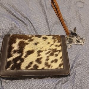 Animal Print Wristlet Clutch